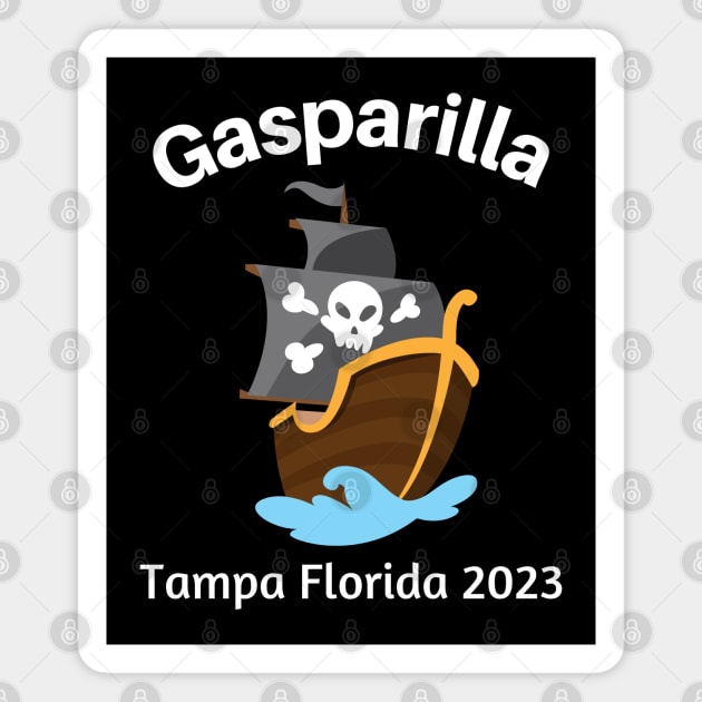 Gasparilla Pirate Festival 2023 - Tampa Florida Magnet by MtWoodson